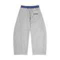 SWIRL PLAID SWEATS/GREY
