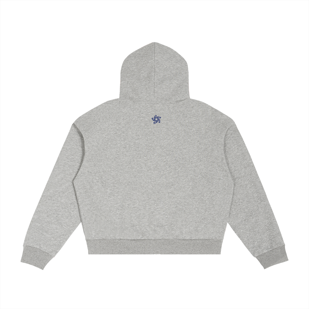 SWIRL PLAID JACKET/GREY